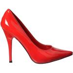 Rote Spitze Pfennigabsatz High Heels & Stiletto-Pumps aus Leder für Damen Größe 43 für Partys 