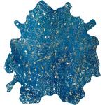 Blaue Kayoom Kuhfellteppiche aus Fell 