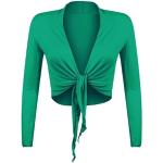 Grüne Elegante Langärmelige Brautmode & Hochzeitsmode für Damen Größe M für den für den Herbst 