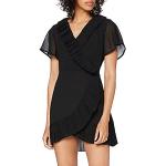 Glamorous Damen Wrap Dress Kleid, Schwarz (Black Bk), 36 (Herstellergröße: 10)