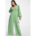 Grüne Glamorous V-Ausschnitt Damenjumpsuits & Damenoveralls Größe S Petite 