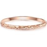 Reduzierte Rosa Glanzstücke München Vergoldete Ringe aus Silber für Damen Größe 58 