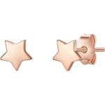 Silberne Sterne Minimalistische Sternohrstecker aus Rosegold für Damen 