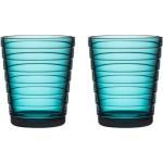 Reduzierte Blaue Skandinavische Iittala Aino Glasserien & Gläsersets aus Glas 2-teilig 