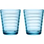 Reduzierte Aquablaue Skandinavische Iittala Aino Glasserien & Gläsersets aus Glas 2-teilig 