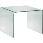 Moderne 4Home Quadratische Beistelltische Glas aus Glas Breite 50-100cm, Höhe 0-50cm, Tiefe 50-100cm 