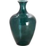 Petrolfarbene 65 cm Runde Bodenvasen & Vasen für Pampasgras 65 cm aus Glas 