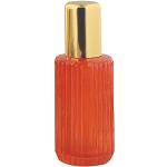 Kosmetex Glas-Flacon, Tisch-Zerstäuber für Parfüm, Pumpzerstäuber orange 100 ml, orange Rillen