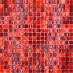Rote Quadratische Wandfliesen matt aus Glas 