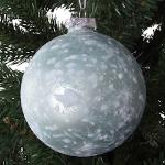 Blaue Runde Christbaumkugeln & Weihnachtsbaumkugeln aus Glas 2-teilig 