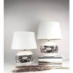 Weiße Ovale Nachttischlampen & Nachttischleuchten aus Keramik E14 