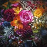 Pure Living Blumenbilder aus Glas 30x30 