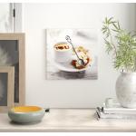 Dunkelbraune Küchenbilder mit Kaffee-Motiv aus Glas 