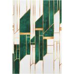 Emeraldfarbene Digitaldrucke aus Glas Hochformat 30x45 