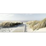 Bunte Maritime Landschaftsbilder mit Strand-Motiv aus Glas 50x125 