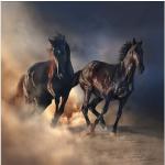 Pure Living Pferde Bilder mit Tiermotiv Glänzende aus Glas 20x20 