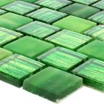 Grüne Mosafil Mosaik Wandfliesen matt 