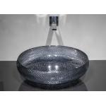 Silberne Runde Aufsatzwaschbecken & Aufsatzwaschtische aus Glas 