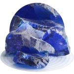 Cobaltblaue Gabionensteine aus Glas 