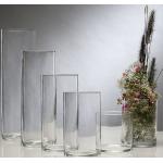 Glasvase CYLI Glas Vase Tischvase Blumenvase Zylinder 15 cm