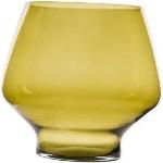 Glasvase Vase rund Hurricane grün Höhe 16,5 cm Sandra Rich - grün Glas 496489