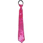 Glitzer Pailletten Krawatte zum Show Kostüm Pink