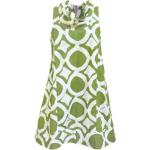 Olivgrüne Bio Nachhaltige Abendkleider A-Linie aus Baumwolle für Damen Größe L zur Hochzeit für den für den Sommer 