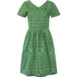 Olivgrüne Bio Nachhaltige Umstandskleider mit Reißverschluss aus Baumwolle für Damen Größe M für den für den Herbst 