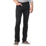 Schwarze Globe Slim Fit Jeans aus Denim für Herren Größe XXL 