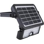 Reduzierte Schwarze Globo Solar LED Außenstrahler aus Kunststoff 
