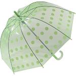 Grüne Happy Rain Durchsichtige Regenschirme durchsichtig für Damen 