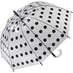 Schwarze Happy Rain Durchsichtige Regenschirme durchsichtig für Damen 