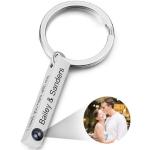 Glooraca Personalisierte Schlüsselanhänger mit Bild Benutzerdefinierte Foto-Schlüsselanhänger mit Bild innen Customized Projektion Schlüsselanhänger Geschenke für Frauen Männer (Style 4)