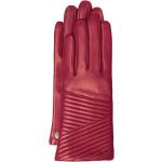 Rote Gesteppte Gretchen Gefütterte Handschuhe aus Leder für Damen Einheitsgröße für den für den Winter 
