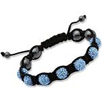 Schwarze UNIQUE Edelstein Armbänder aus Kristall mit Hämatit für Damen 