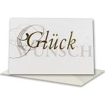 Goldene Glückwunschkarten zur Hochzeit aus Papier 