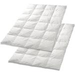 Weiße Bettdecken & Oberbetten aus Baumwolle maschinenwaschbar 135x220 2-teilig 