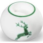 Grüne Gmundner Keramik Hirsch Teelichthalter mit Hirsch-Motiv aus Keramik 