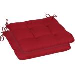 Rote GO-DE Stuhlkissen Sets aus Polyester 2-teilig 