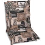 Braune Moderne GO-DE Outdoor Kissen aus Textil 2-teilig 