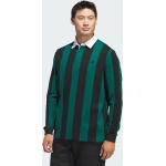 Grüne Langärmelige adidas Herrenpoloshirts & Herrenpolohemden aus Jersey Größe S 