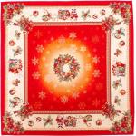 Weihnachtstischdecken mit Ornament-Motiv aus Stoff 