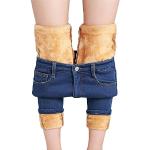 Slim Fit Jeans mit Reißverschluss aus Denim für Damen Größe XXL für den für den Winter 