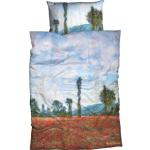 Claude Monet Satinbettwäsche mit Reißverschluss aus Baumwolle maschinenwaschbar 135x200 