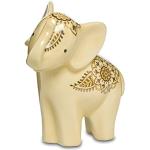 Goldene 15 cm Goebel Elefanten Figuren aus Porzellan 