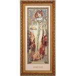 Goebel Wandbild Alphonse Mucha Herbst 1900,  27x57cm Steingut