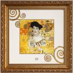 Goldene Jugendstil Adele Bilder & Wandbilder aus Porzellan 