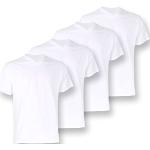 Weiße Götzburg V-Ausschnitt T-Shirts aus Baumwolle maschinenwaschbar für Herren Größe XL 4-teilig 