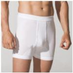 Weiße Götzburg Feinripp-Unterhosen aus Baumwolle für Herren Größe XL 