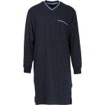 Marineblaue Herrennachthemden aus Baumwolle Größe 4 XL 